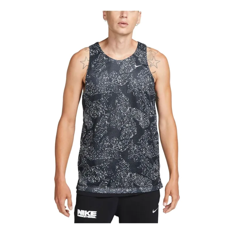 Nike Dri-FIT Standard Issue Reversible Basketball Jersey 'Black Grey' FB7056-010 sold by KicksCrew
