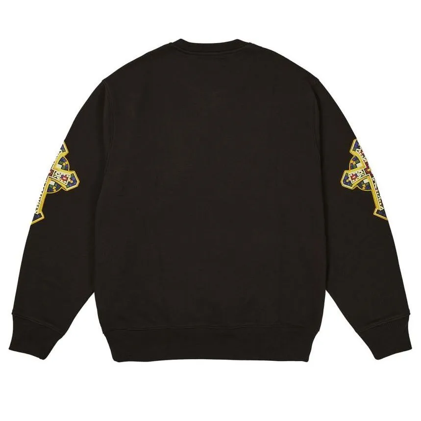 Palace Saints Crewneck Sweatshirt 'Black' P26CS009 sold by KicksCrew product image thumbnail 2