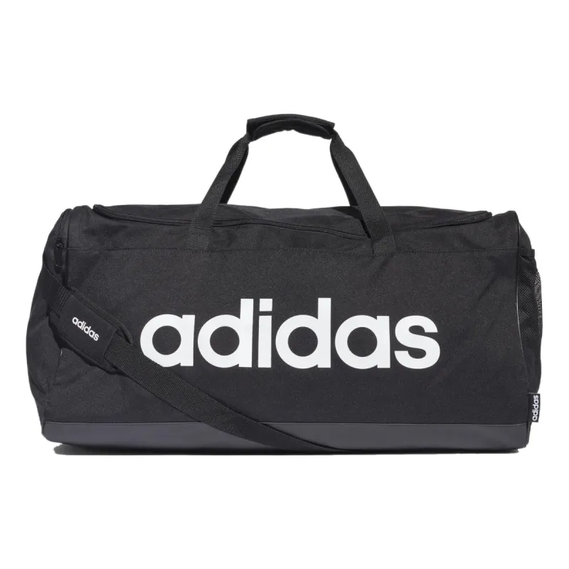 adidas Linear Logo Duffel Bag Large 'Black White' FM2400 sold by KicksCrew
