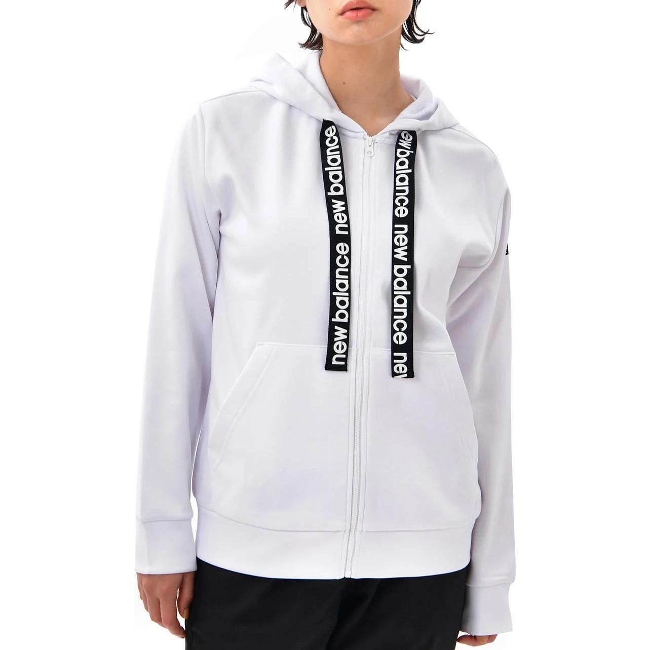 (WMNS) New Balance Relentless Fleece Full Zip Jacket 'White' WJ13174-WT sold by KicksCrew product image thumbnail 3