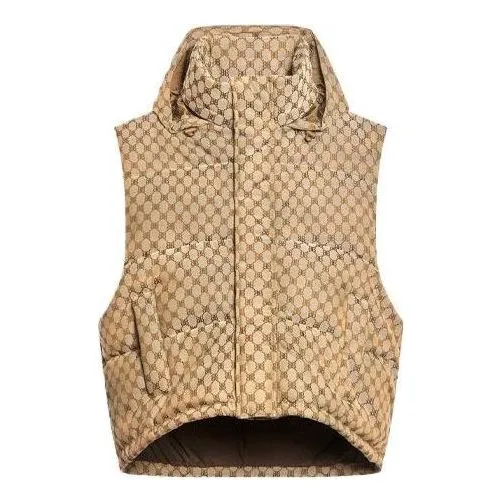 Balenciaga x Gucci The Hacker Project Hacker Cocoon Puffer Gilet Vest 'Beige' 681884TLO539585 sold by KicksCrew