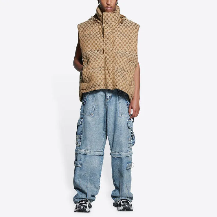 Balenciaga x Gucci The Hacker Project Hacker Cocoon Puffer Gilet Vest 'Beige' 681884TLO539585 sold by KicksCrew product image thumbnail 3