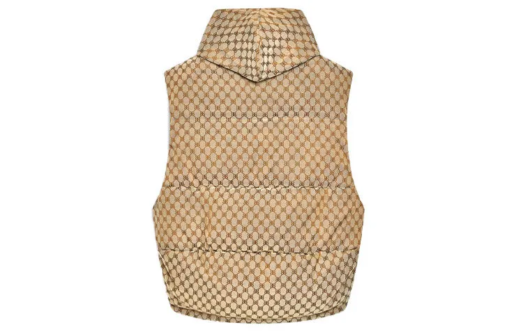 Balenciaga x Gucci The Hacker Project Hacker Cocoon Puffer Gilet Vest 'Beige' 681884TLO539585 sold by KicksCrew product image thumbnail 2