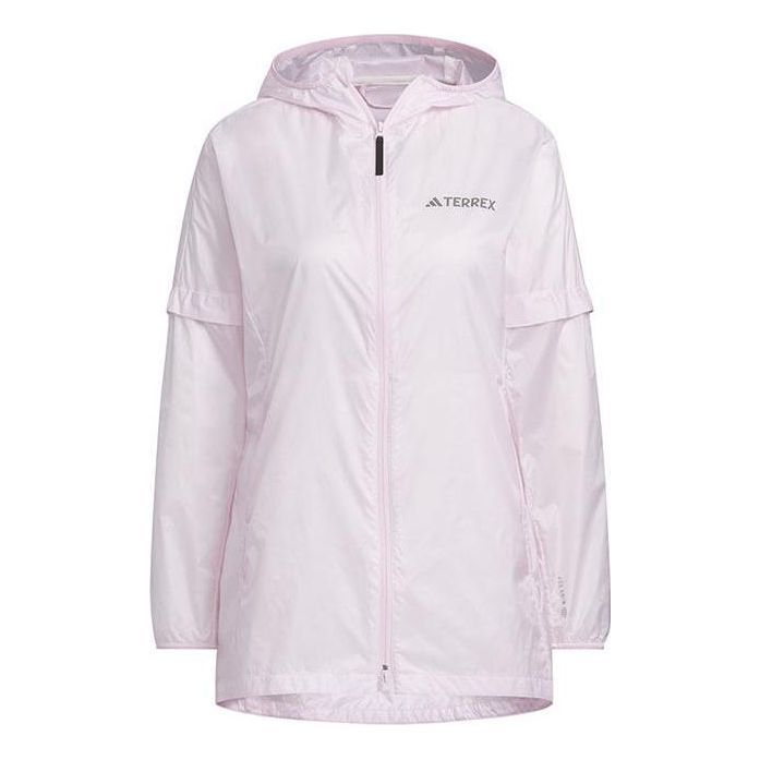 (WMNS) adidas Terrex Windbreaker Jackets 'Pink' IL3807 sold by KicksCrew