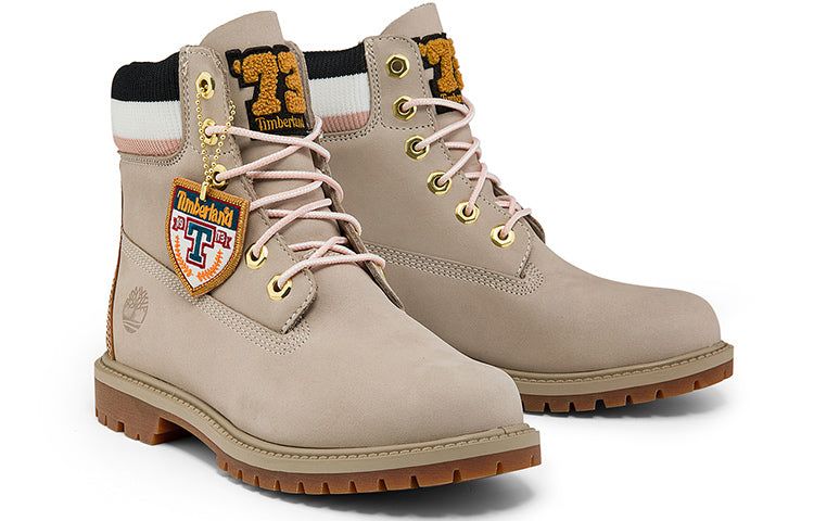 (WMNS) Timberland Premium 6 Inch Heritage Cupsole Boots 'Light Taupe Nubuck' A2GA4W sold by KicksCrew product image thumbnail 4