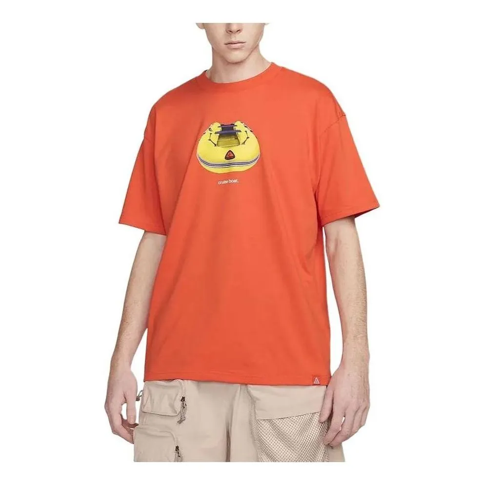 Nike ACG Cruise Boat Dri-FIT T-Shirt (Asia Sizing) 'Orange' FQ3726-809 sold by KicksCrew