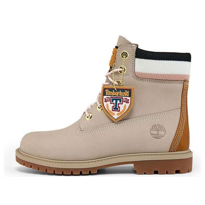 (WMNS) Timberland Premium 6 Inch Heritage Cupsole Boots 'Light Taupe Nubuck' A2GA4W sold by KicksCrew