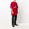 Balenciaga Soccer T-shirt Oversized 'Red White' 641666TJV056540 sold by KicksCrew