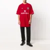 Balenciaga Soccer T-shirt Oversized 'Red White' 641666TJV056540 sold by KicksCrew