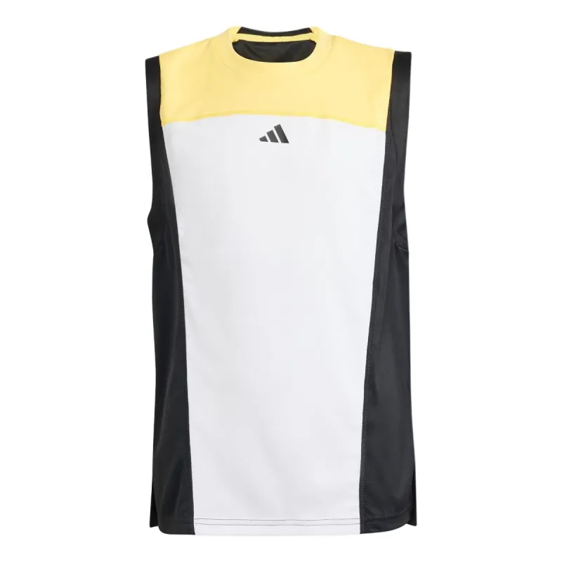(GS) adidas Tennis Pro Tank 'White Yellow Black' IN6496 sold by KicksCrew