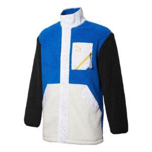 Puma Cuff Stand Collar Casual Jacket 'Blue White' 534984-39 sold by KicksCrew