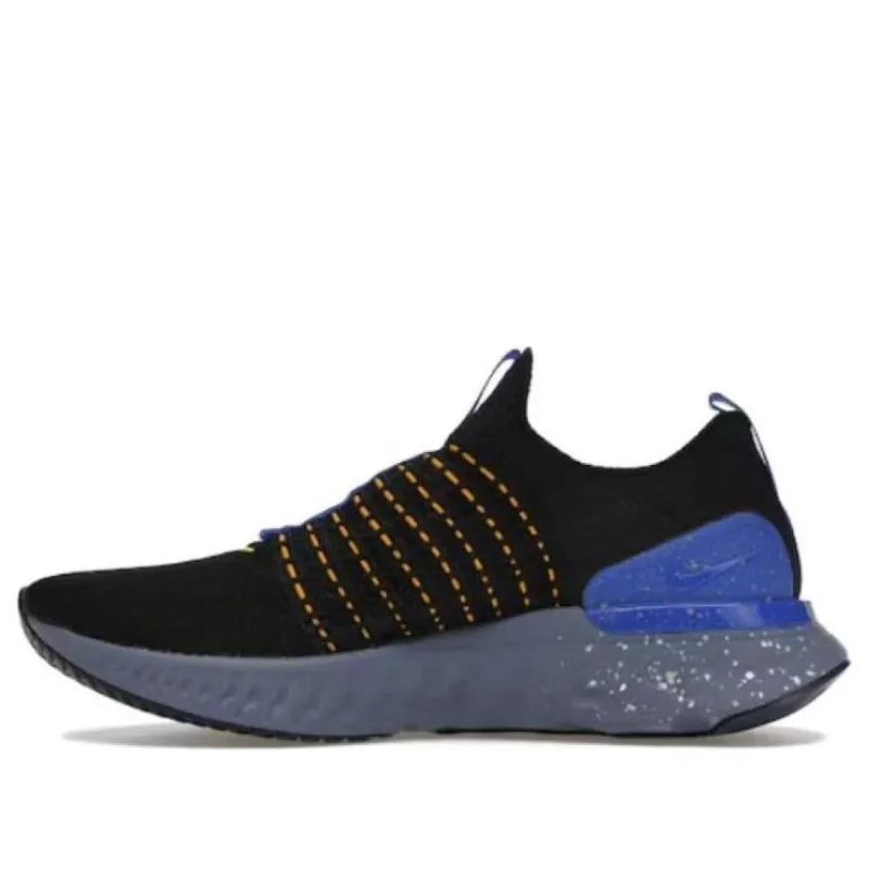Nike React Phantom Run Flyknit 2 'Black Hyper Royal' DZ4849-001 sold by KicksCrew