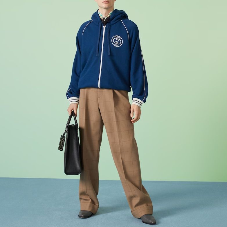 Gucci Cotton Jersey Sweatshirt With Patch 'Blue' 756648-XJFV7-4030 sold by KicksCrew product image thumbnail 2