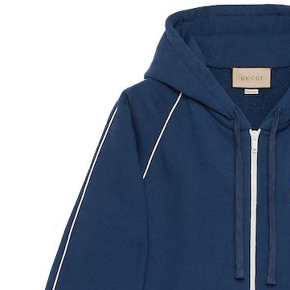 Gucci Cotton Jersey Sweatshirt With Patch 'Blue' 756648-XJFV7-4030 sold by KicksCrew product image thumbnail 4