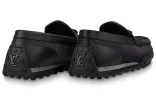 LOUIS VUITTON Racer Moccasins Shoes 'Black Mesh Monogram' 1ABMJG sold by KicksCrew