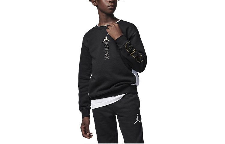 (GS) Air Jordan Air Holiday Shine Crewneck 'Black' FB9470-010 sold by KicksCrew product image thumbnail 2