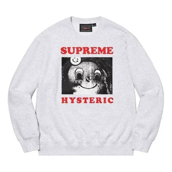 Supreme x HYSTERIC GLAMOUR Crewneck 'White Black Red' SUP-SS21-539 sold by KicksCrew