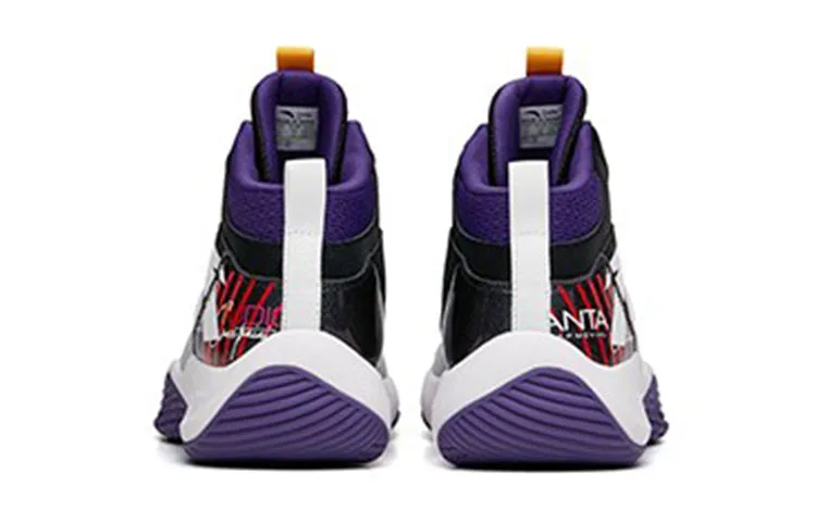 (GS) ANTA High Top Basketball Shoes 'White Black Purple' A312141105A-2 sold by KicksCrew product image thumbnail 5