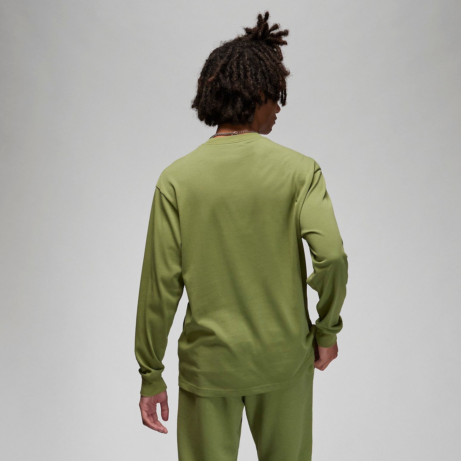 Air Jordan Wordmark Tee 'Olive Green' FJ0702-340 sold by KicksCrew product image thumbnail 4