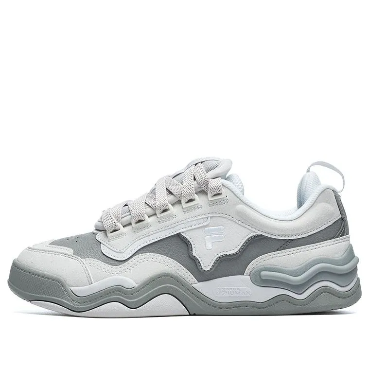 (WMNS) FILA FUSION Kick Sneakers 'White Grey' T12W242203FNA sold by KicksCrew