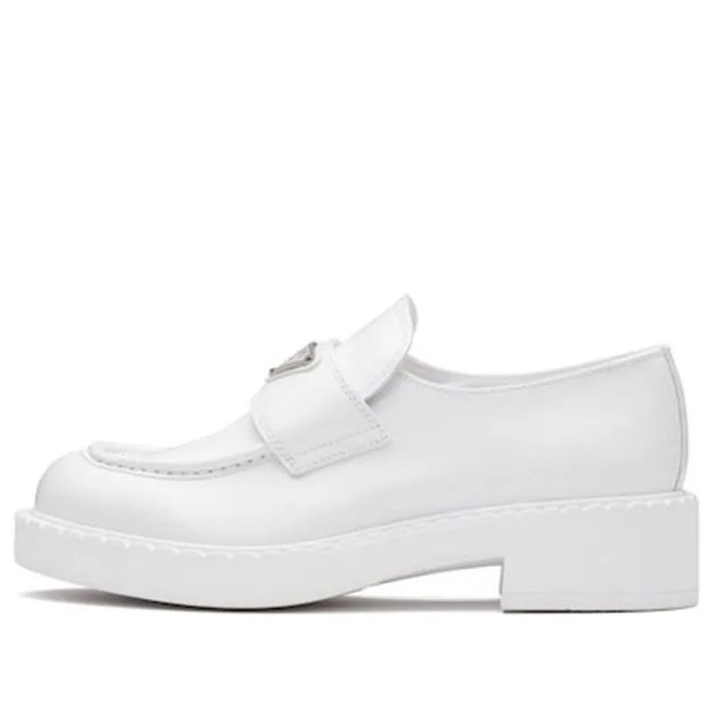 (WMNS) PRADA Leather Loafers 'White' 1D246M_FB05_0ULS_F_0009 sold by KicksCrew