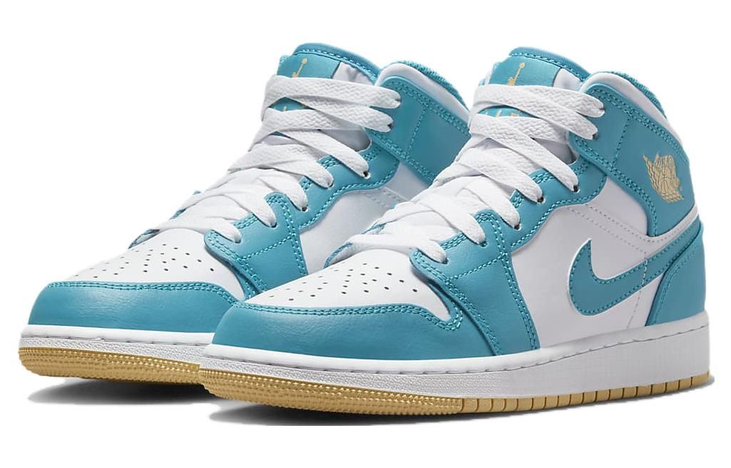 (GS) Air Jordan 1 Mid 'Aquatone' DQ8423-400 sold by KicksCrew product image thumbnail 3
