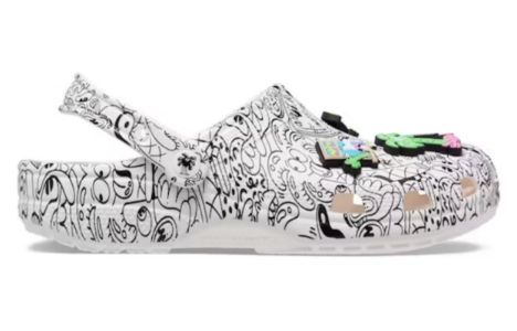 Crocs x Steven Harrington Classic Clogs 'Quickstrike - White Black' 208145-103 sold by KicksCrew