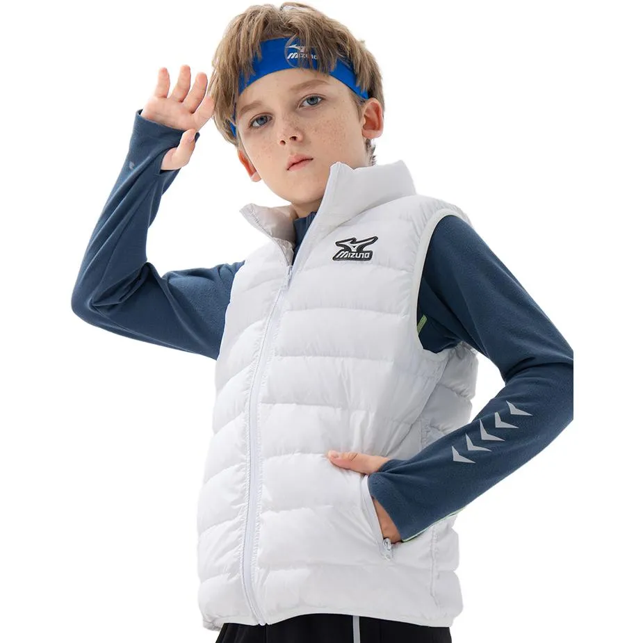 (GS) Mizuno Puffer Vest 'White' Y1141 sold by KicksCrew product image thumbnail 2