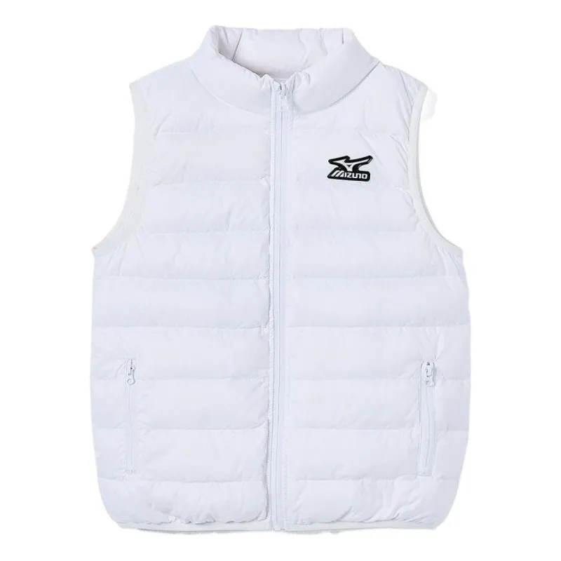 (GS) Mizuno Puffer Vest 'White' Y1141 sold by KicksCrew