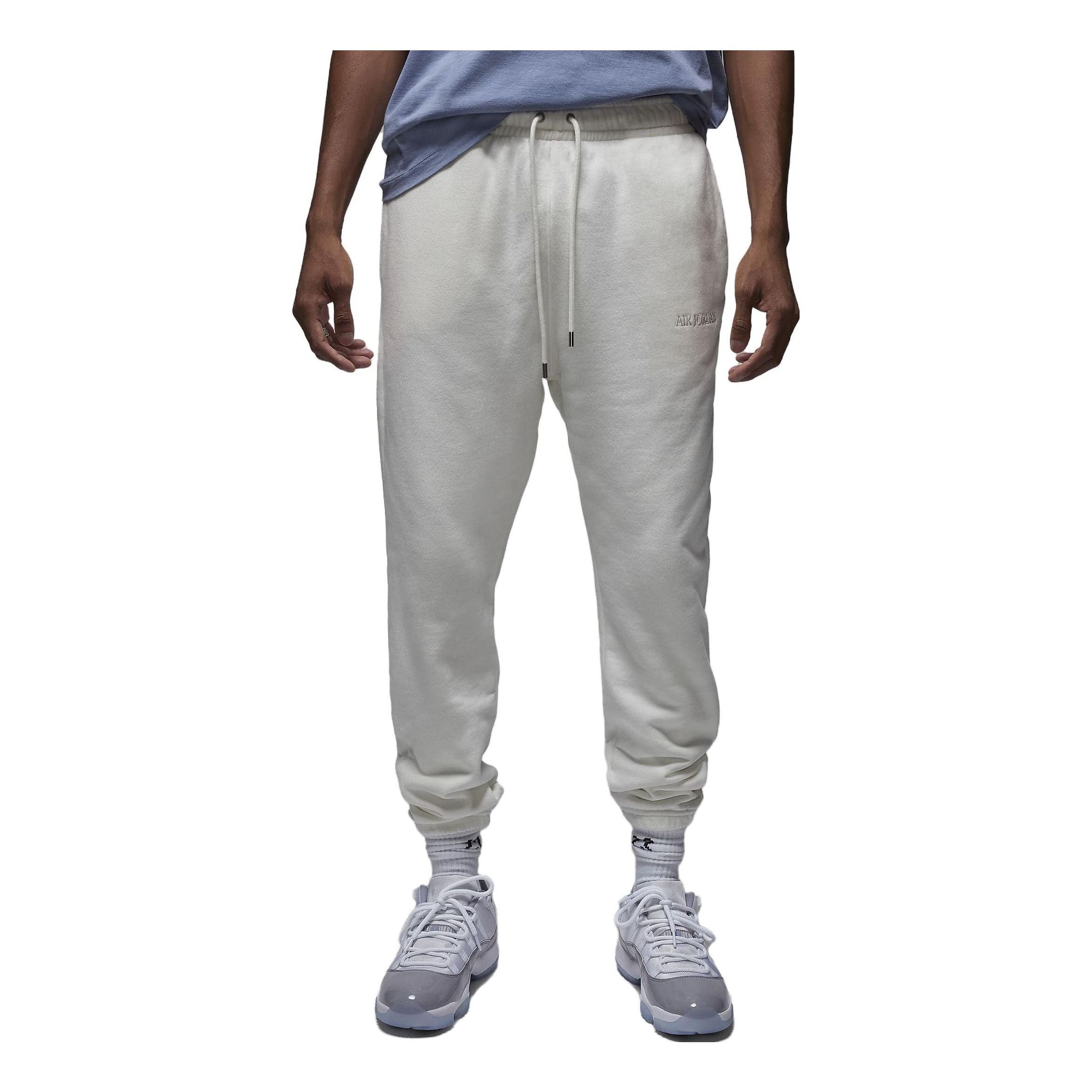 Aur Jordan Wordmark Fleece Pant 'White' FJ0696-133 sold by KicksCrew