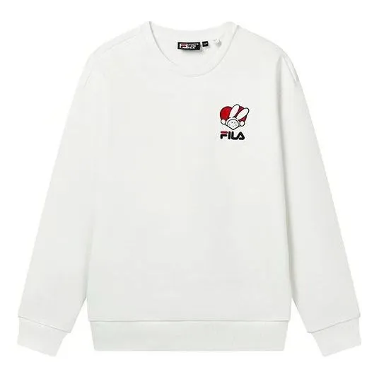 FILA Graphic Print Pullover 'White' F11U319207F-WT sold by KicksCrew