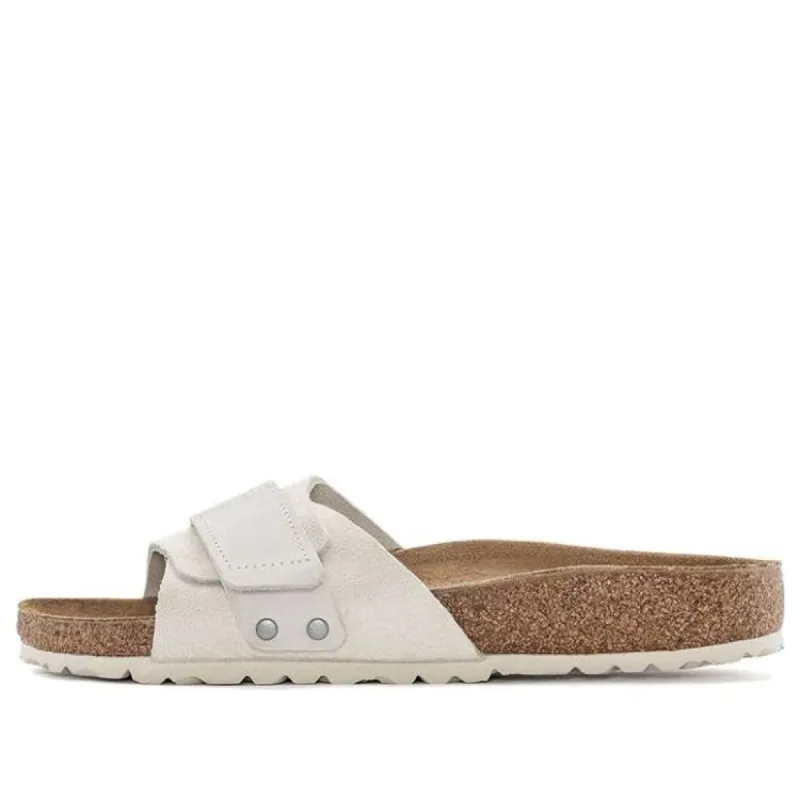 Birkenstock Oita Suede Leather Sandals 'Antique White' 1024226 sold by KicksCrew