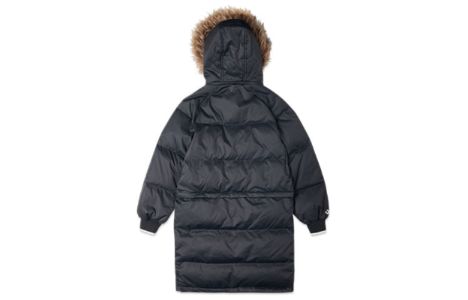 (WMNS) Converse Convertible Long Down Jacket 'Black' 10020023-A02 sold by KicksCrew