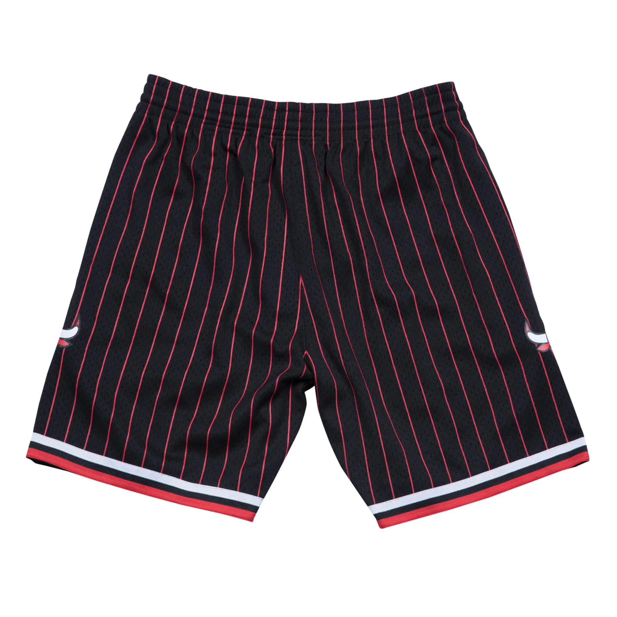 Mitchell & Ness NBA Swingman Shorts Chicago Bulls Alternate 1996-97 'Black Red' SMSHAC18022-CBUBLCK96 sold by KicksCrew product image thumbnail 2