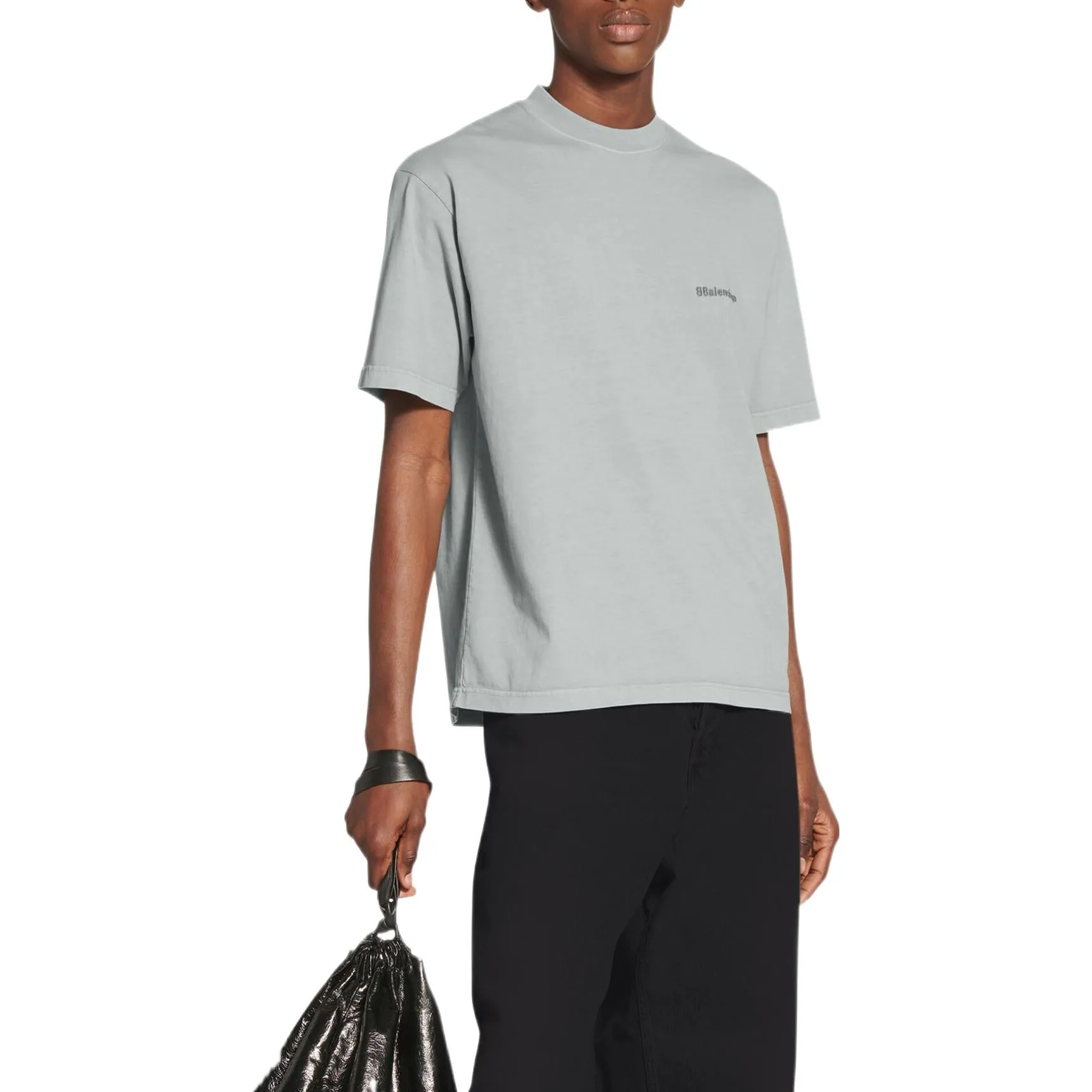 Balenciaga BB T-Shirt Medium Fit 'Grey' 612966TNVG79244 sold by KicksCrew product image thumbnail 3