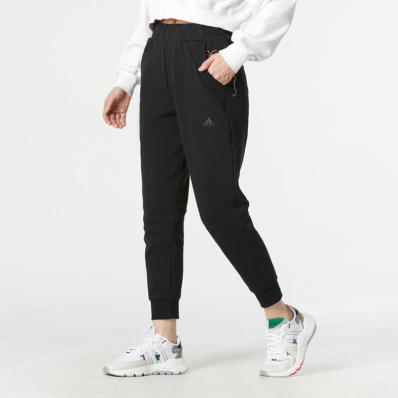 (WMNS) Adidas Knit Pants 'Black' HZ3001 sold by KicksCrew product image thumbnail 5