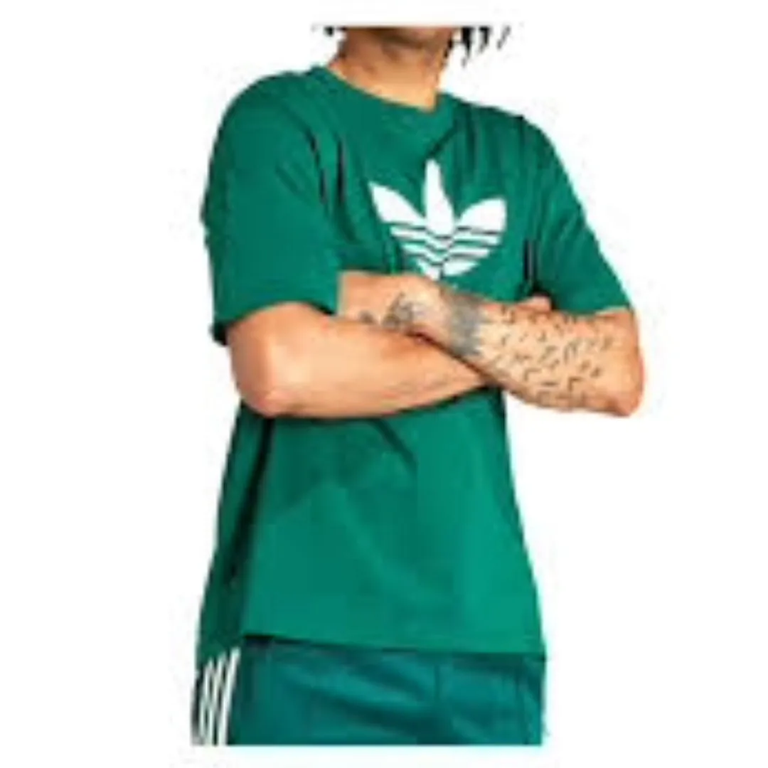 adidas Adicolor Trefoil T-Shirt Asia Sizing 'Green White' IR7976 sold by KicksCrew product image thumbnail 2