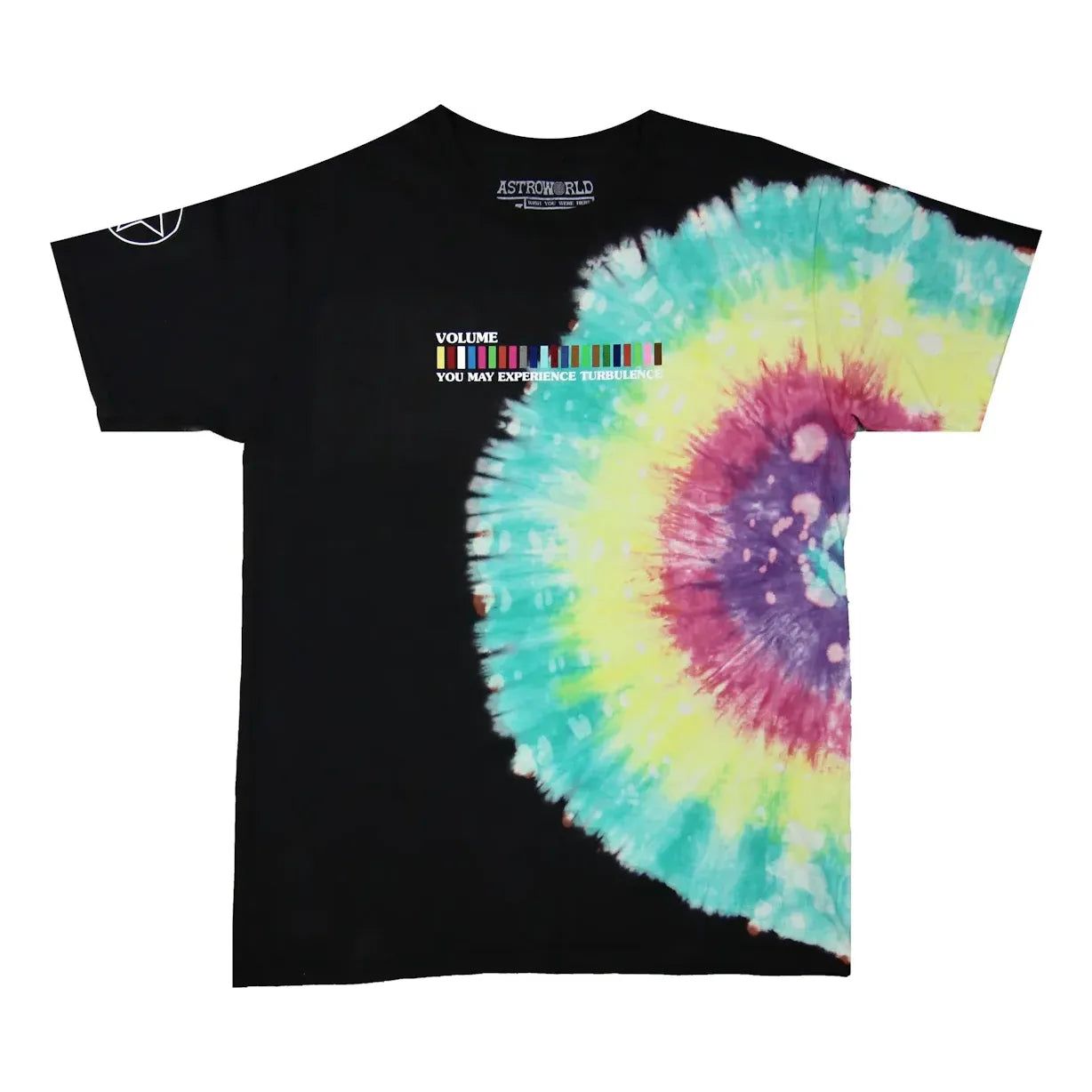 Travis Scott Astroworld Festival Run Tie Dye Tee 'Black' TC-293 sold by KicksCrew