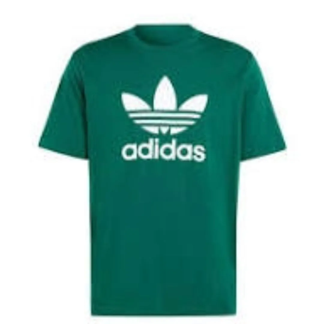 adidas Adicolor Trefoil T-Shirt Asia Sizing 'Green White' IR7976 sold by KicksCrew