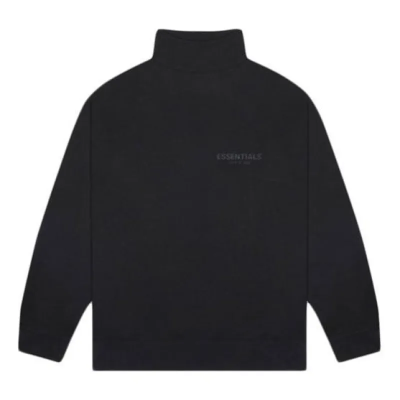 Fear of God Essentials FW20 Mock Neck Sweatshirt 'Black' FOG-FW20-331 sold by KicksCrew