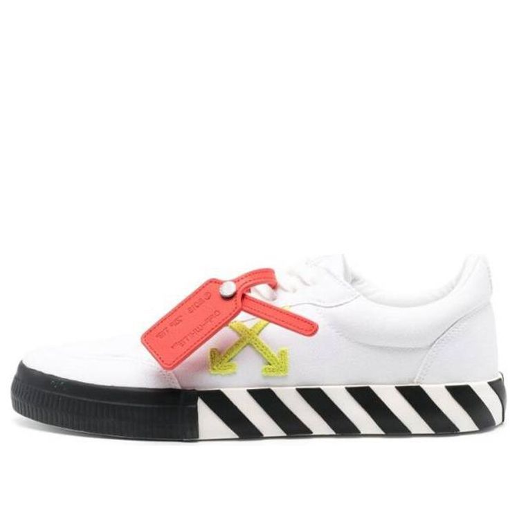 Off-White Vulc Low Sneaker 'White Yellow Black' OMIA085S23FAB0010150 sold by KicksCrew