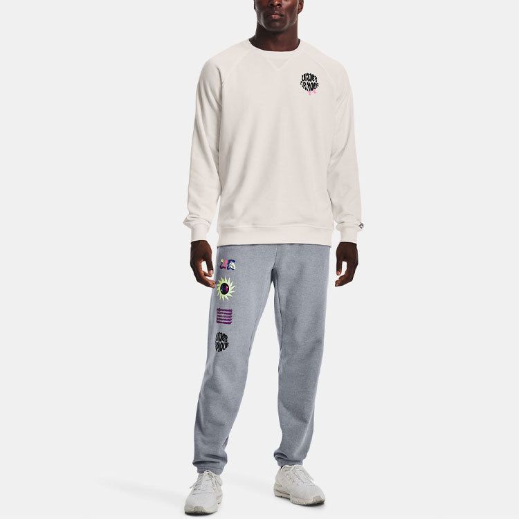 Under Armour Logo Sweatshirt 'Beige' 1373837-112 sold by KicksCrew product image thumbnail 3