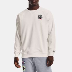 Under Armour Logo Sweatshirt 'Beige' 1373837-112 sold by KicksCrew