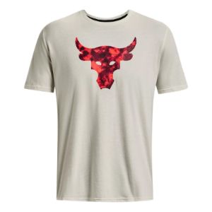 Under Armour Project Rock Brahma Bull Short Sleeve T-shirt 'Beige Black' 1361733-130 sold by KicksCrew
