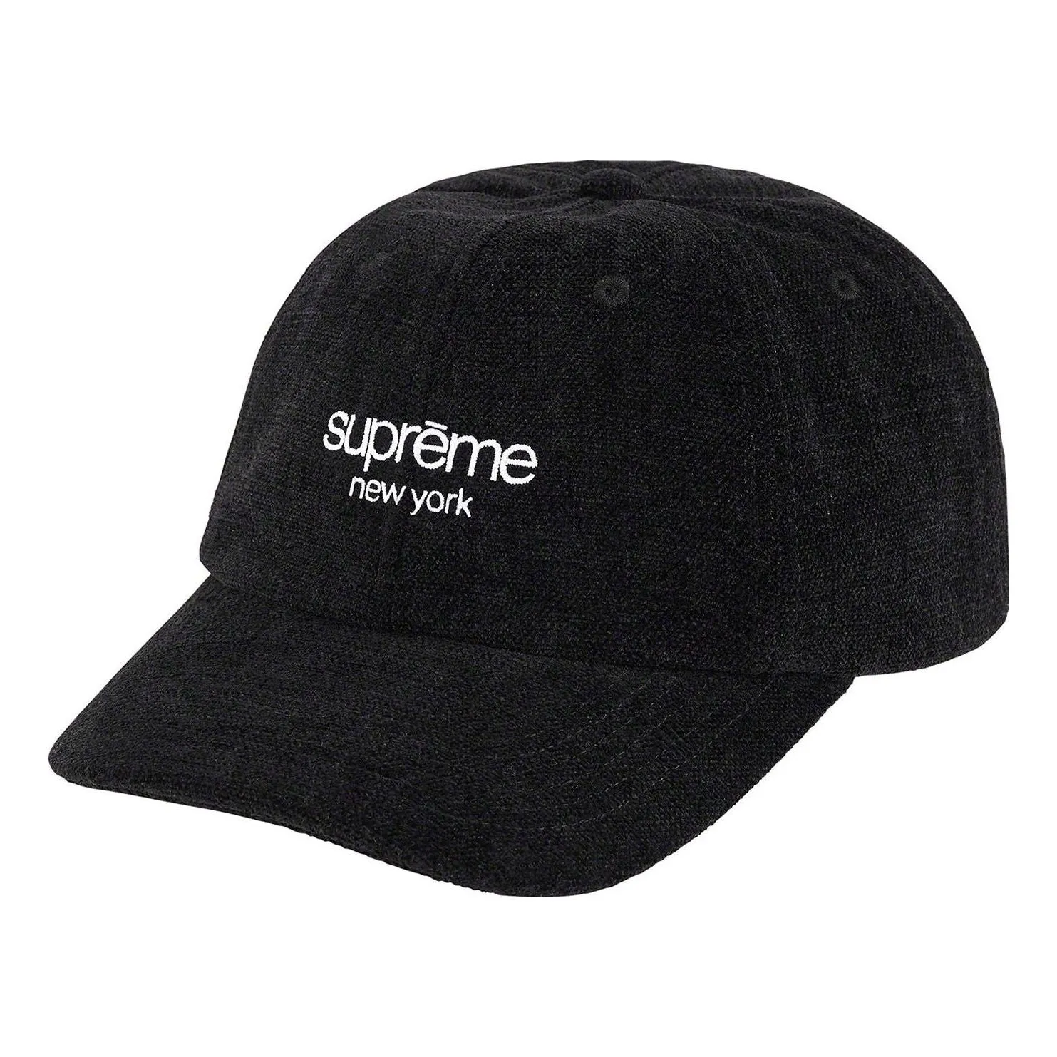 Supreme Chenille 6-Panel 'Black White' SUP-SS22-788 sold by KicksCrew