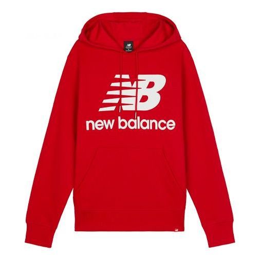 New Balance Big Logo Sweat Pullover Hoodie 'Red' AMT03558-REP sold by KicksCrew