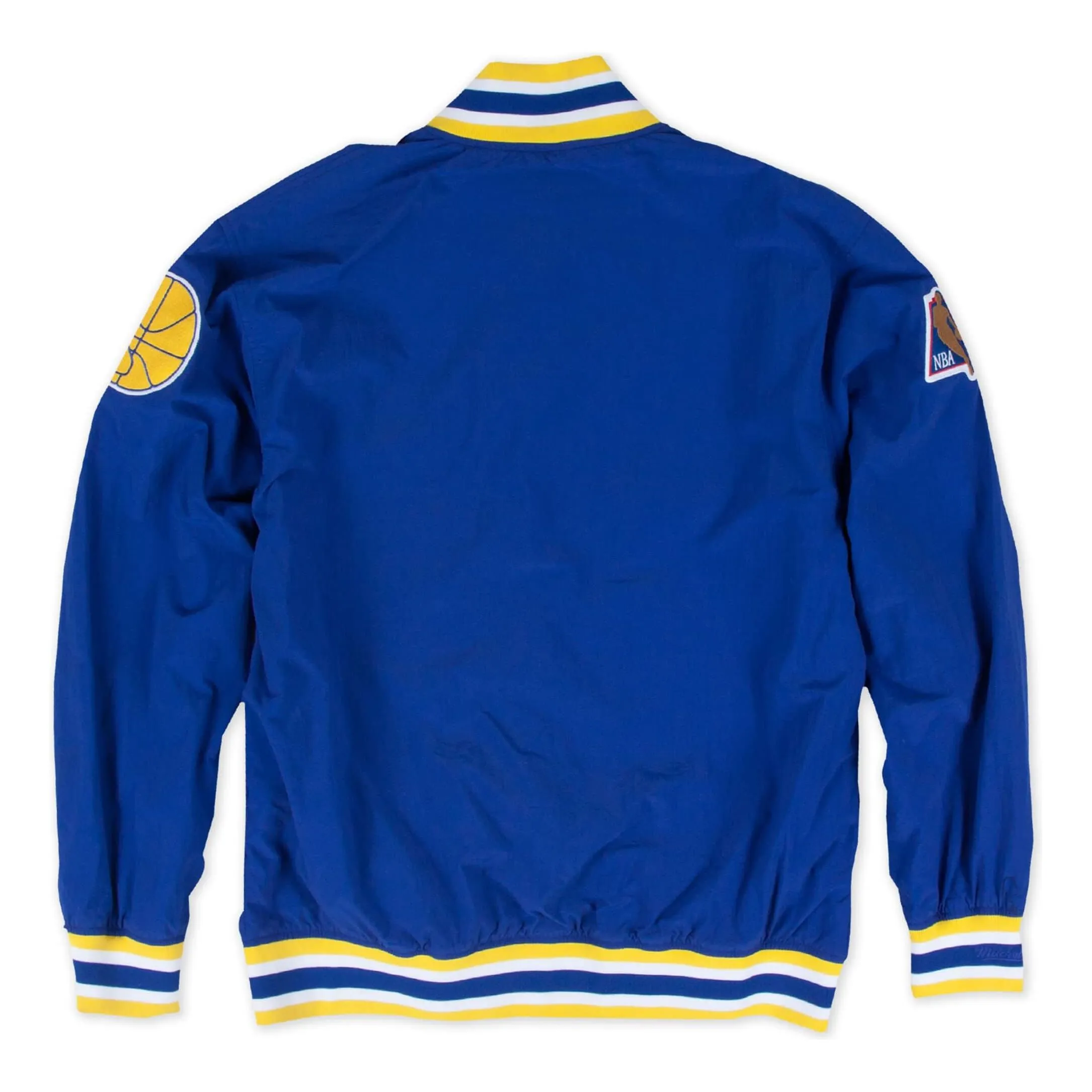 Mitchell & Ness x NBA Golden State Warriors 1996-97 Warm Up Jacket 'Blue Yellow' 6056-310-96GSW sold by KicksCrew product image thumbnail 2