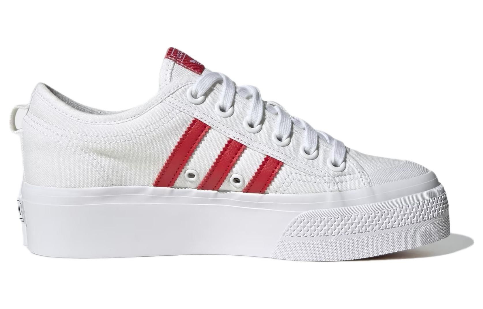(WMNS) Adidas Nizza Platform 'White Scarlet' HQ1902 sold by KicksCrew product image thumbnail 2