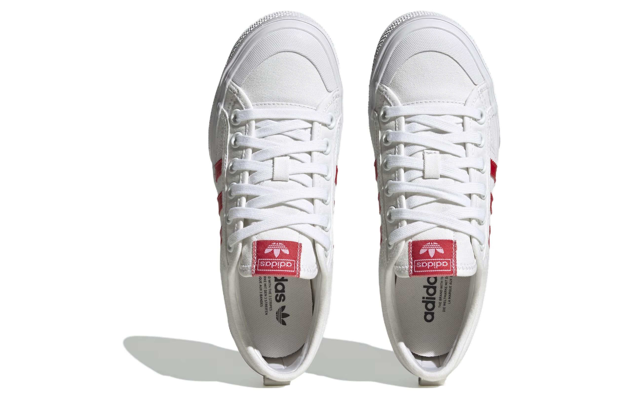 (WMNS) Adidas Nizza Platform 'White Scarlet' HQ1902 sold by KicksCrew product image thumbnail 5
