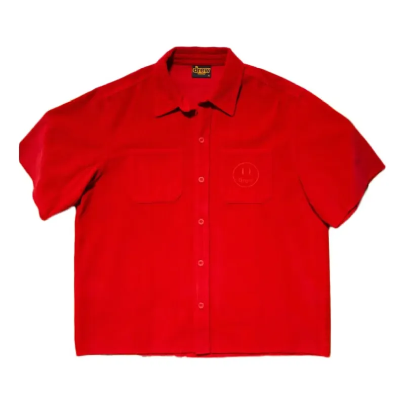 Drew House Corduroy T-shirt 'Red' DR-SS21-24 sold by KicksCrew